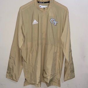 Adidas Georgia Tech Yellow Jackets Team Issue Windbreaker Jacket Mens H55692